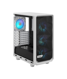 Fractal Design | Meshify 2 Compact RGB | Side window | White TG Clear | Mid-Tower | Power supply included No | ATX