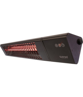 SUNRED | Heater | PRO25W-SMART, Triangle Dark Smart Wall | Infrared | 2500 W | Black | IP55