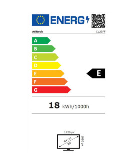 ASRock | Monitor | CL25FF | 24.5 " | IPS | 16:9 | 100 Hz | 1 ms | HDMI ports quantity 1 | Black