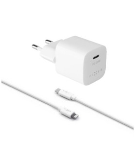 Fixed | Mini USB-C Travel Charger USB-C/Lightning Cable