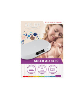 Adler AD 8139 Child Scale | Adler | Adler AD 8139 | Maximum weight (capacity) 20 kg | Accuracy 10 g | White