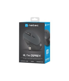 Natec | Mouse | Osprey NMY-1688 | Wireless | Bluetooth, 2.4 GHz | Black/Gray