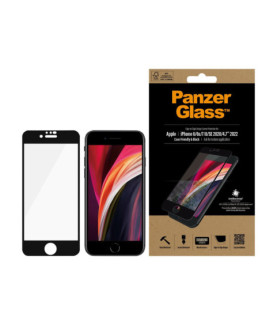 PanzerGlass | Apple | iPhone 6/6s/7/8/SE 2020 | Hybrid glass | Black | Rounded edges 100% touch preservation Crystal clear | Sc