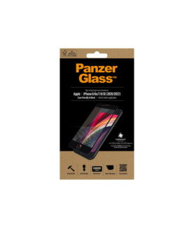 PanzerGlass | Apple | iPhone 6/6s/7/8/SE 2020 | Hybrid glass | Black | Rounded edges 100% touch preservation Crystal clear | Sc