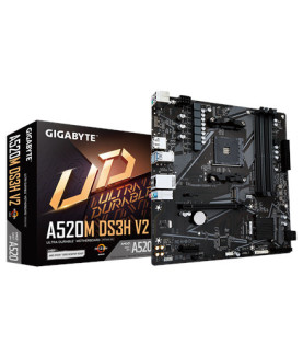 Gigabyte | A520M DS3H V2 | Processor family AMD | Processor socket AM4 | DDR4 DIMM | Memory slots 2 | Number of SATA connectors