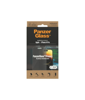 PanzerGlass | Screen protector | Apple | iPhone 14 Pro | Glass | Black | Ultra-Wide Fit | Privacy