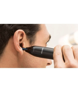 Philips | Nose and Ear Trimmer | NT1650/16 | Nose Hair Trimmer | Wet & Dry | Black