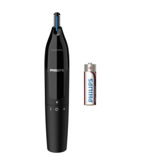 Philips | Nose and Ear Trimmer | NT1650/16 | Nose Hair Trimmer | Wet & Dry | Black