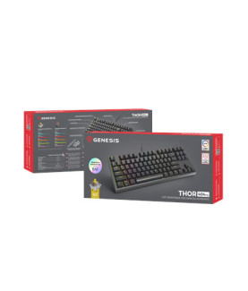 Genesis | Mechanical Gaming Keyboard | THOR 404 TKL RGB | Black | Mechanical Gaming Keyboard | Wired | US | USB Type-A | 1005 g