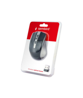 Gembird | MUSW-4B-04-GB | 2.4GHz Wireless Optical Mouse | Optical Mouse | USB | Spacegrey/Black