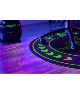 Razer Team Razer Floor Mat 100% Recycled Polyester Velvet/100% Recycled Non-woven Fabric | Floor Rug | Black/Green