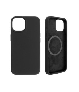 Fixed | MagFlow with MagSafe support | Back cover | Apple | iPhone 14 | Liquid silicon | Black