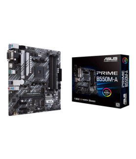 Asus | PRIME B550M-A | Processor family AMD | Processor socket AM4 | DDR4 | Memory slots 4 | Supported hard disk drive interfac