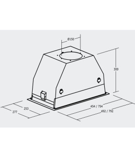 CATA | Hood | GC DUAL A 75 XGBK | Canopy | Energy efficiency class A | Width 79.2 cm | 820 m /h | Touch control | LED | Black g