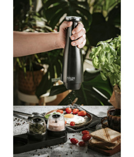 Adler | Electric Salt and pepper grinder | AD 4449b | Grinder | 7 W | Housing material ABS plastic | Lithium | Mills with ceram