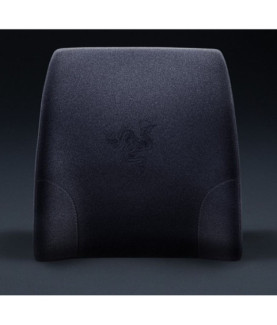 Razer 400 x 364 x103 mm | Exterior: Velvet fabric cover (with grippy rubber back) Interior: Memory foam | Lumbar Cushion for Ga