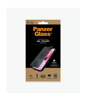 PanzerGlass | Apple | iPhone 13 Mini | Tempered glass | Black | Crystal clear Resistant to scratches and bacteria Shock absorbi