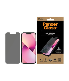 PanzerGlass | Apple | iPhone 13 Mini | Tempered glass | Black | Crystal clear Resistant to scratches and bacteria Shock absorbi