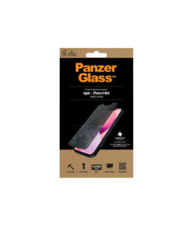 PanzerGlass | Apple | iPhone 13 Mini | Tempered glass | Black | Crystal clear Resistant to scratches and bacteria Shock absorbi