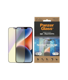 PanzerGlass | Screen protector | Apple | iPhone 14/13/13 Pro | Glass | Black | Ultra-Wide Fit Scratch resistant Shock resistant