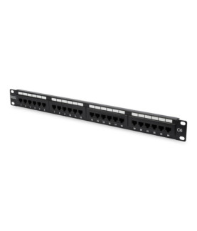 Digitus | Patch Panel | DN-91624U | Black | Category: CAT 6 Ports: 24 x RJ45 Retention strength: 7.7 kg Insertion force: 30N ma