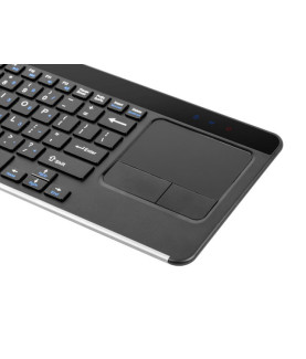 Natec | Keyboard | NKL-0968 Turbo Slim | Keyboard with Trackpad | Wireless | US | Black | USB Type-A | 400 g