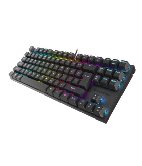 Genesis | THOR 303 TKL | Black | Mechanical Gaming Keyboard | Wired | RGB LED light | US | USB Type-A | 865 g | Replaceable "HO