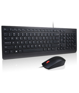 Lenovo | Essential | Essential Wired Keyboard and Mouse Combo - Lithuanian | Black | Keyboard and Mouse Set | Wired | EN/LT | B