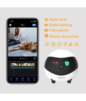 Enabot | EBO SE | Robot IP Camera | Compact | N/A MP | N/A | 16GB external memory, support 256GB at maximum | White