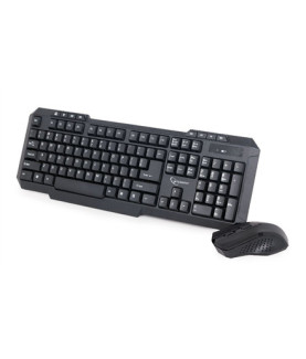 Gembird | Desktop Set | KBS-WM-02 | Keyboard and Mouse Set | Wireless | Mouse included | US | Black | USB | US | 450 g | Numeri