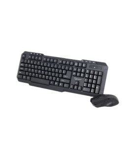 Gembird | Desktop Set | KBS-WM-02 | Keyboard and Mouse Set | Wireless | Mouse included | US | Black | USB | US | 450 g | Numeri