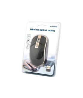 Gembird | Wireless Optical mouse | MUSW-4B-06-BG | Optical mouse | USB | Black