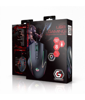 Gembird | USB gaming RGB backlighted mouse | MUSG-RAGNAR-RX300 | Optical mouse | Black