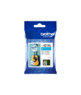 Brother LC421XLC Ink Cartridge, Cyan | Brother LC421XLC | Ink cartridge | Cyan