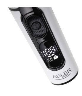 Adler | Hair Clipper with LCD Display | AD 2839 | Cordless | Number of length steps 6 | White/Black