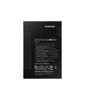 Samsung | SSD | 870 QVO | 4000 GB | SSD form factor 2.5" | Solid-state drive interface SATA III | Read speed 560 MB/s | Write s