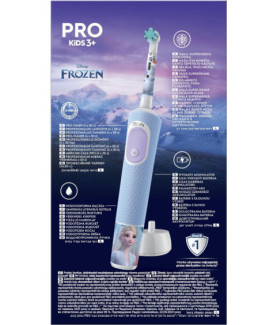 Oral-B | Electric Toothbrush | Vitality PRO Kids Frozen | Rechargeable | For children | Number of brush heads included 1 | Numb