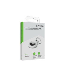 Belkin | Secure Holder with Key Ring for AirTag | white