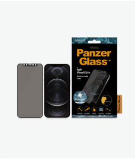 PanzerGlass | Apple | For iPhone 12/12 Pro | Glass | Black | Case Friendly | Privacy glass