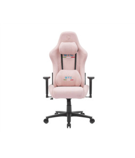 Onex Short Pile Linen Metal Nylon base | Gaming Chairs | ONEX STC | Pink