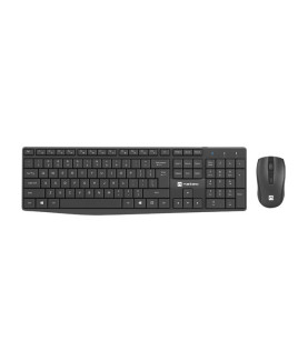 Natec | Keyboard and Mouse | Squid 2in1 Bundle | Keyboard and Mouse Set | Wireless | US | Black | Wireless connection