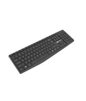 Natec | Keyboard and Mouse | Squid 2in1 Bundle | Keyboard and Mouse Set | Wireless | US | Black | Wireless connection