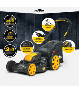 MoWox | 40V Comfort Series Cordless Lawnmower | EM 4640 PX-Li | 4000 mAh | Battery and Charger included