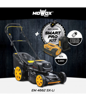 MoWox | 62V Excel Series Cordless Lawnmower | EM 4662 SX-Li | Mowing Area 750 m | 4000 mAh | Battery and Charger included