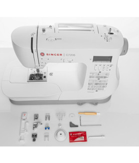 Singer | Sewing Machine | C7205 | Number of stitches 200 | Number of buttonholes 8 | White