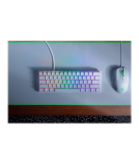 Razer | Huntsman Mini 60% | Mercury White | Gaming keyboard | Wired | Opto-Mechanical | RGB LED light | NORD