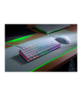 Razer | Huntsman Mini 60% | Mercury White | Gaming keyboard | Wired | Opto-Mechanical | RGB LED light | NORD