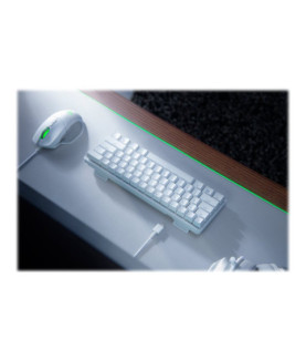 Razer | Huntsman Mini 60% | Mercury White | Gaming keyboard | Wired | Opto-Mechanical | RGB LED light | NORD