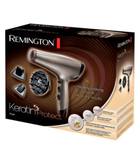 Remington | Hair Dryer | AC8002 | 2200 W | Number of temperature settings 3 | Ionic function | Diffuser nozzle | Brown/Black