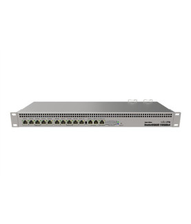 Mikrotik Wired Ethernet Router RB1100AHx4 Dude Edition, 1U Rackmount, Quad core 1.4GHz CPU, 1 GB RAM, 128 MB, 60GB M.2 SSD incl